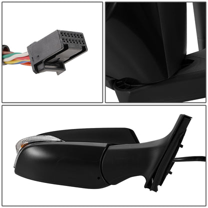 RETROVISOR MIRROR - OEM - 15+ TOYOTA IM - POWERED - HEATED - W/ SIGNAL LIGHT - POWER FOLDING - BLACK MATERIAL - RIGHT