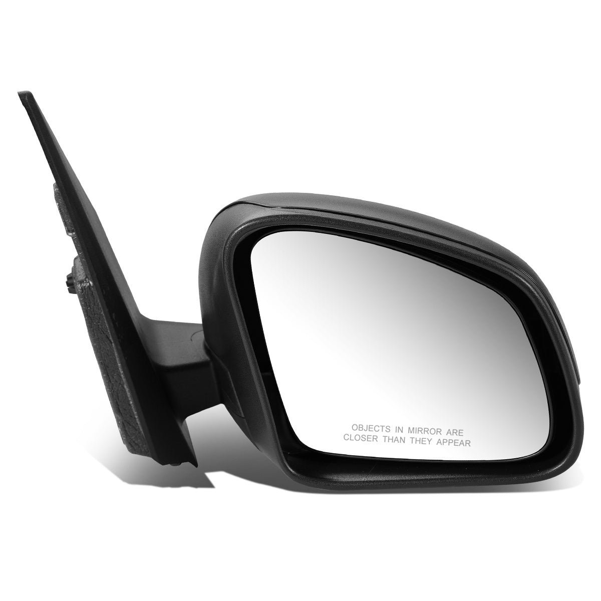 RETROVISOR MIRROR - OEM - 16-17 SMART FORTWO - MANUAL - W/CABLE - W/ TEMP SENSOR - FOLDING - TEXTURED - BLACK - RIGHT