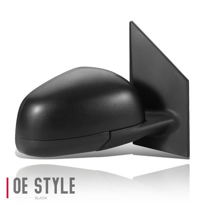 RETROVISOR MIRROR - OEM - 16-17 SMART FORTWO - MANUAL - W/CABLE - W/ TEMP SENSOR - FOLDING - TEXTURED - BLACK - RIGHT