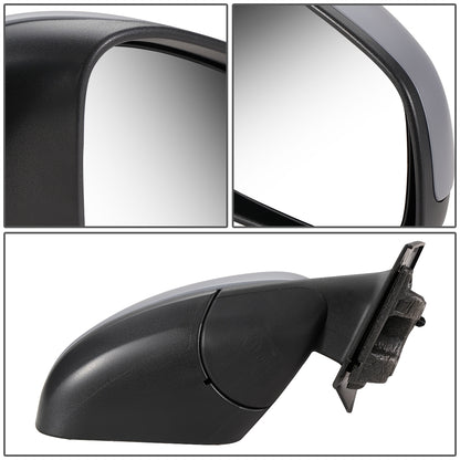 RETROVISOR MIRROR - OEM - 16-17 SMART FORTWO - MANUAL - W/ CABLE - W/ TEMP SENSOR - FOLDING - GRAY - RIGHT