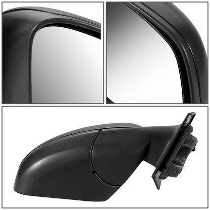 RETROVISOR MIRROR - OEM - 16-17 SMART FORTWO - POWERED - W/ TEMP SENSOR - FOLDING - TEXTURED - BLACK - RIGHT