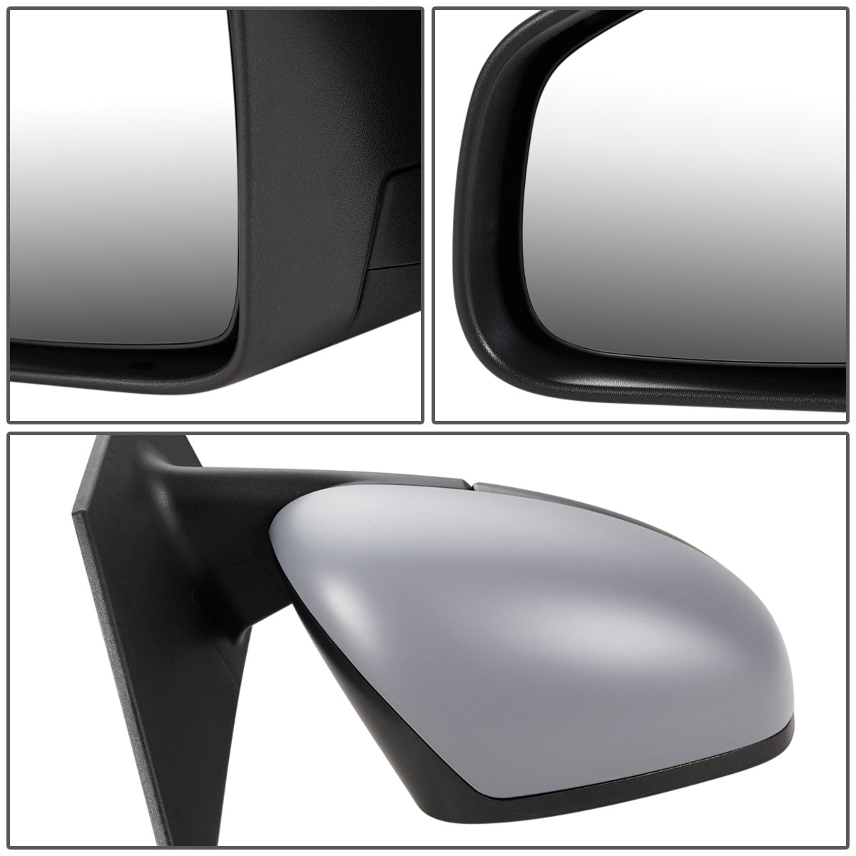 RETROVISOR MIRROR - OEM - 16-17 SMART FORTWO - POWERED - W/ TEMP SENSOR - FOLDING - GRAY - RIGHT