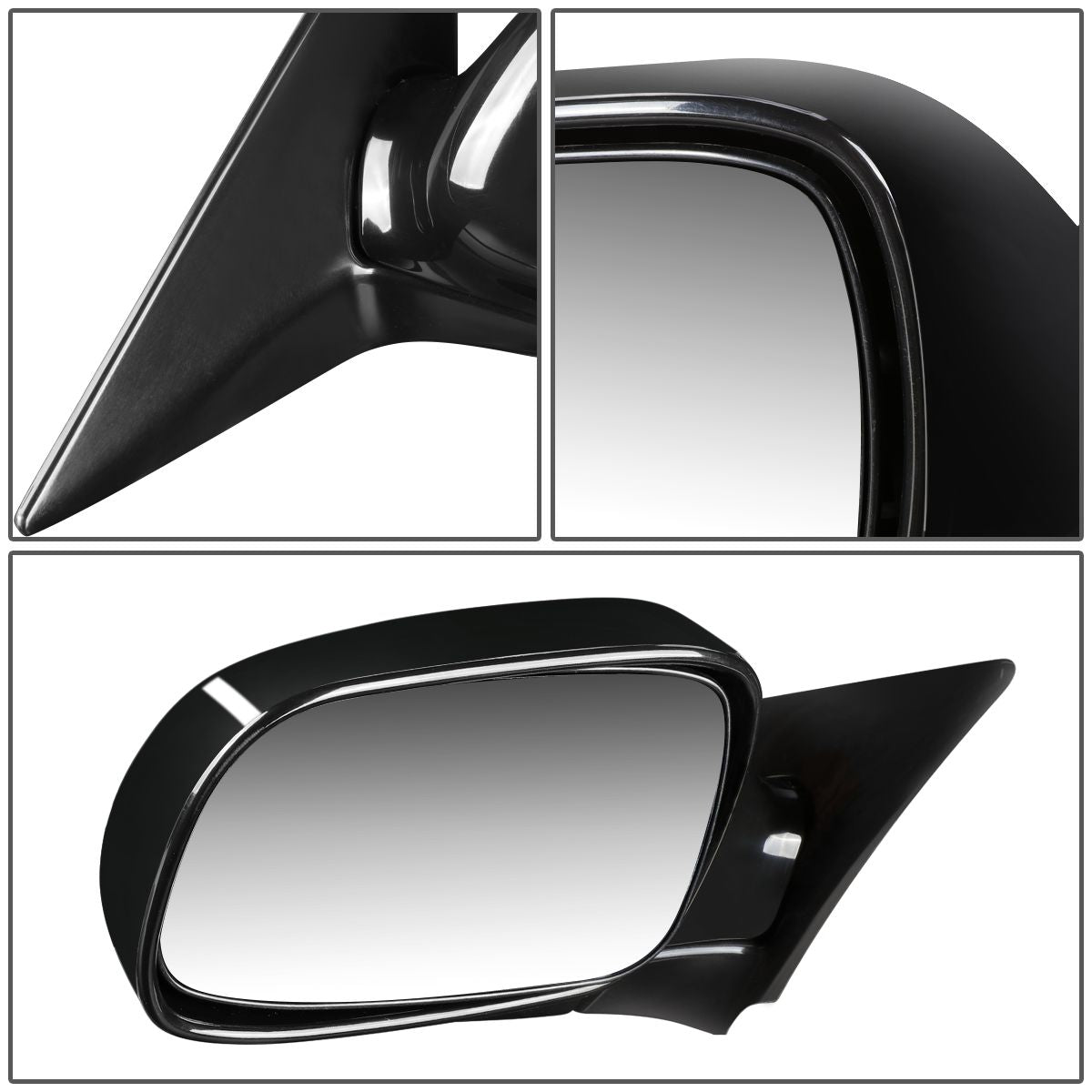 RETROVISOR MIRROR - OEM - 00-04 SUBARU LEGACY - POWERED - TEXTURED - BLACK - LEFT