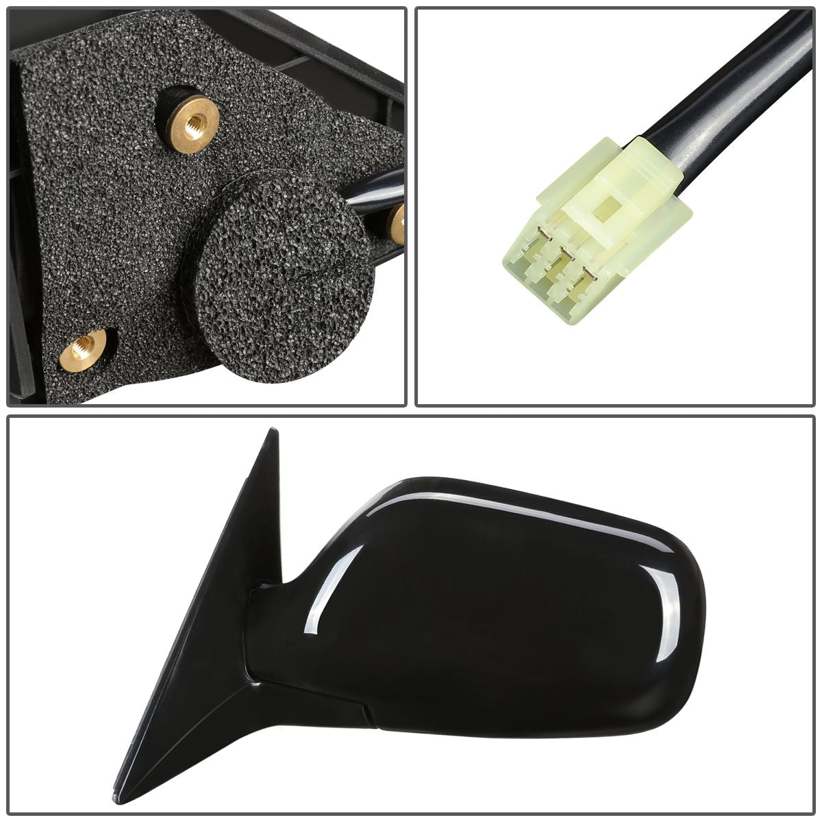 RETROVISOR MIRROR - OEM - 00-04 SUBARU LEGACY - POWERED - TEXTURED - BLACK - LEFT