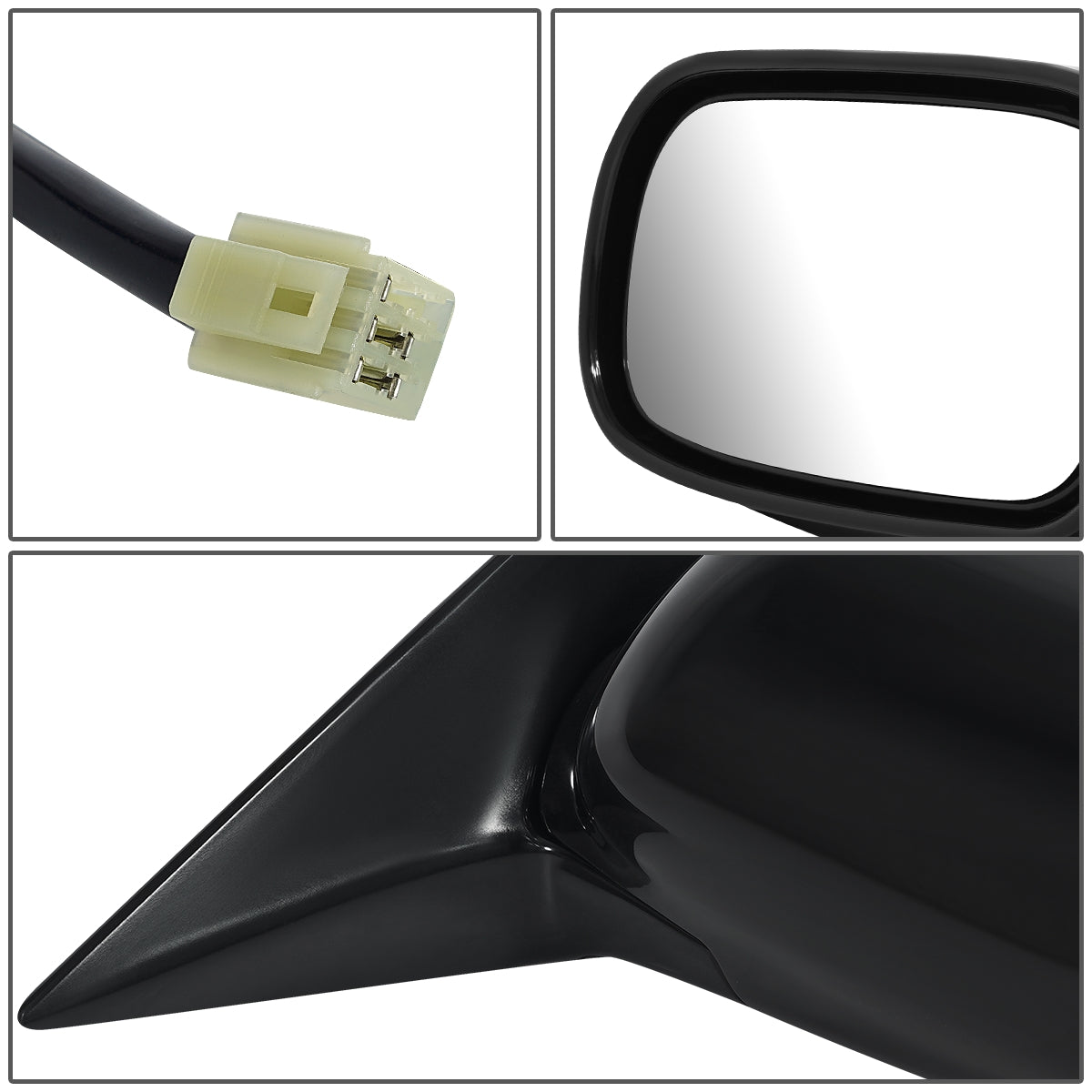 RETROVISOR MIRROR - OEM - 00-04 SUBARU LEGACY / 00-04 SUBARU OUTBACK - POWERED - HEATED - PRIMED - BLACK - LEFT