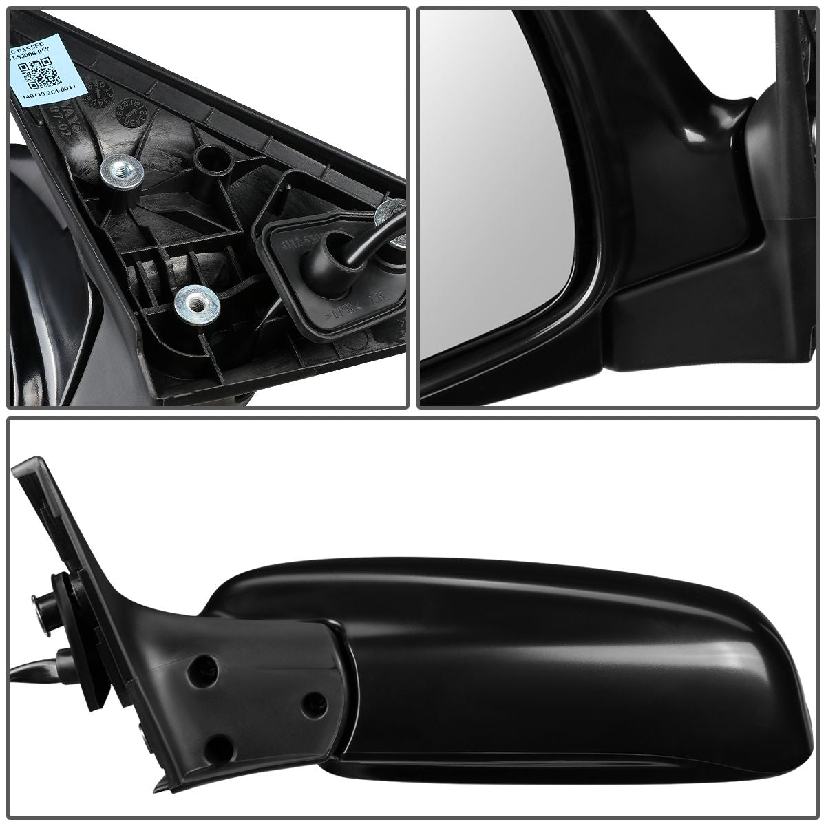 RETROVISOR MIRROR - OEM - 03-05 SUBARU FORESTER XS XT - POWERED - HEATED - TEXTURED - BLACK - LEFT