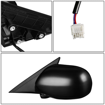 RETROVISOR MIRROR - OEM - 08-12 SUBARU IMPREZA / 09-11 SUBARU IMPREZA R / 08-11 SUBARU IMPREZA SPORT - POWERED - TEXTURED - BLACK - LEFT