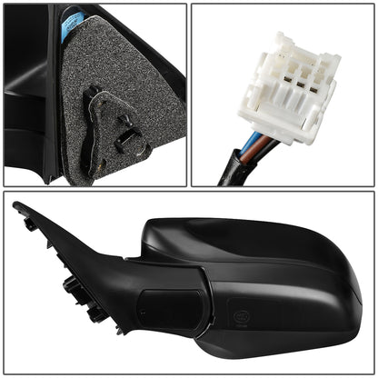 RETROVISOR MIRROR - OEM - 09-10 SUBARU FORESTER X XT - POWERED - TEXTURED - BLACK - LEFT