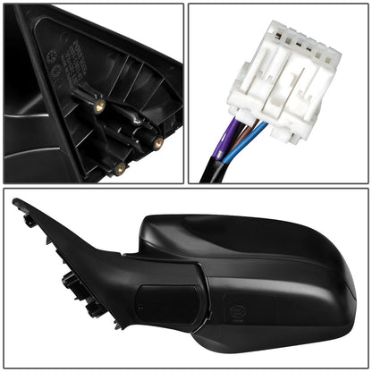 RETROVISOR MIRROR - OEM - 11-13 SUBARU FORESTER X XT - POWERED - HEATED - TEXTURED - BLACK - LEFT