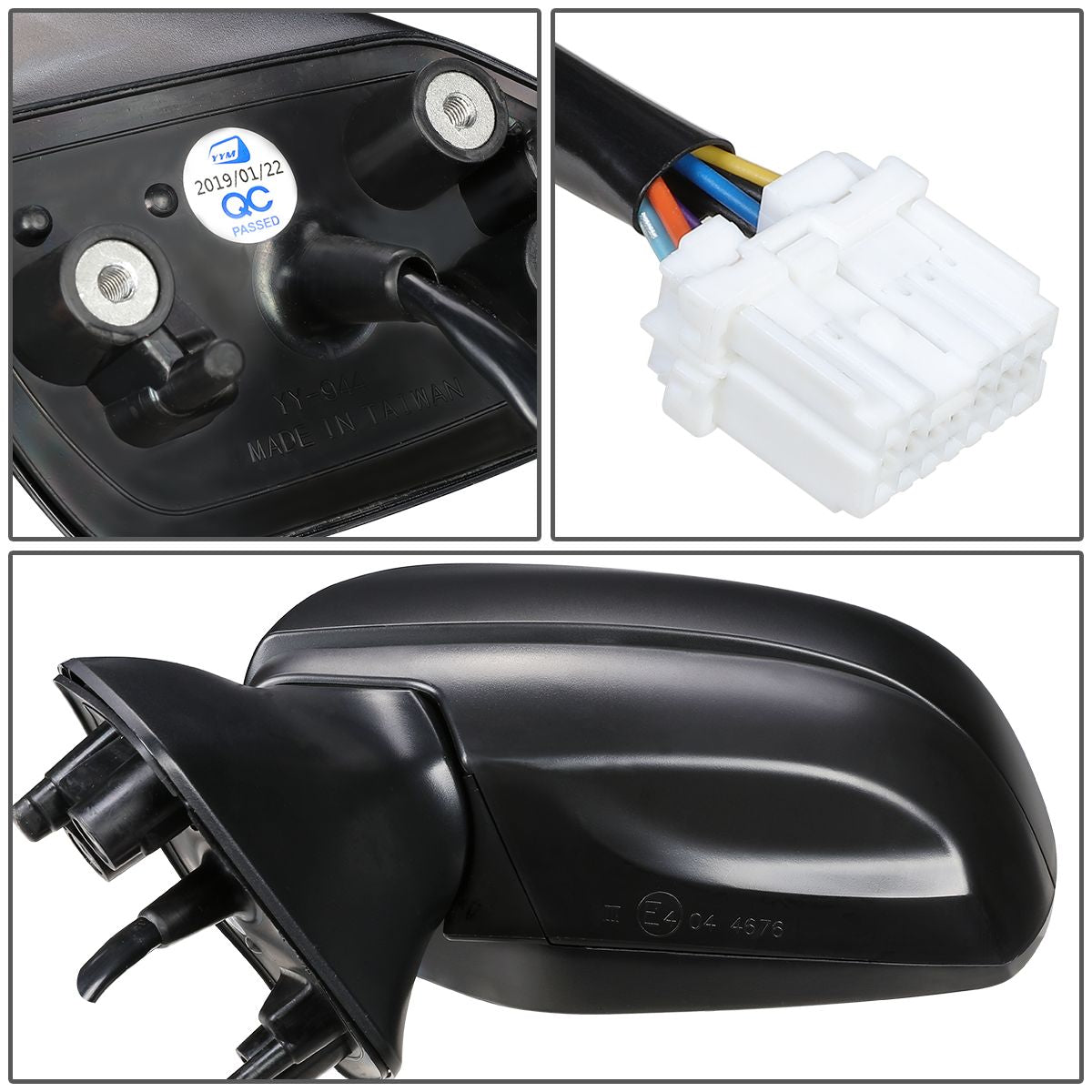 RETROVISOR MIRROR - OEM - 14-18 SUBARU FORESTER - POWERED - HEATED - BLACK - LEFT