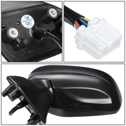 RETROVISOR MIRROR - OEM - 14-18 SUBARU FORESTER - POWERED - HEATED - BLACK - LEFT