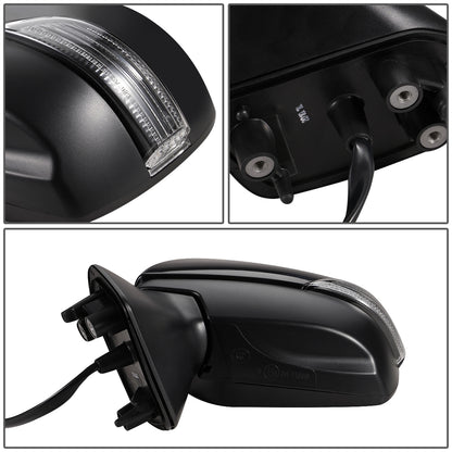 RETROVISOR MIRROR - OEM - 14-16 SUBARU FORESTER - POWERED - HEATED - W/ SIGNAL LIGHT - FOLDING - BLACK MATERIAL - LEFT