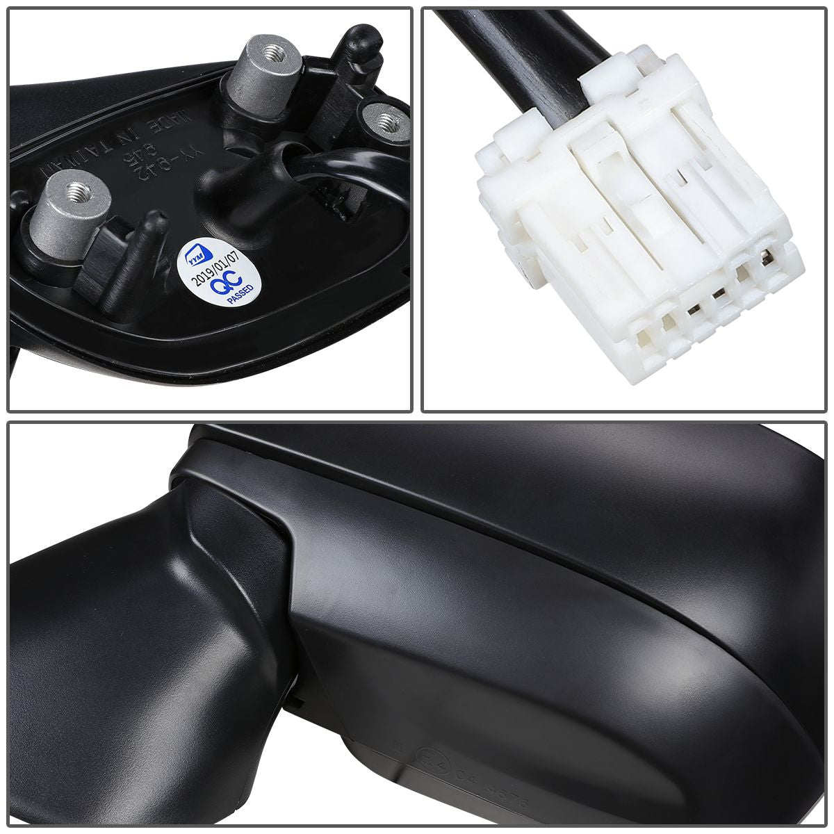 RETROVISOR MIRROR - OEM - 12-14 SUBARU IMPREZA / 2012 SUBARU IMPREZA R / 13-14 SUBARU XV CROSSTREK - POWERED - HEATED - BLACK - LEFT