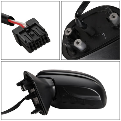 RETROVISOR MIRROR - OEM - 12-14 SUBARU IMPREZA 4-DR - POWERED - FOLDING - BLACK MATERIAL - LEFT