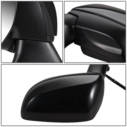 RETROVISOR MIRROR - OEM - 12-14 SUBARU IMPREZA 4-DR - POWERED - FOLDING - BLACK MATERIAL - LEFT