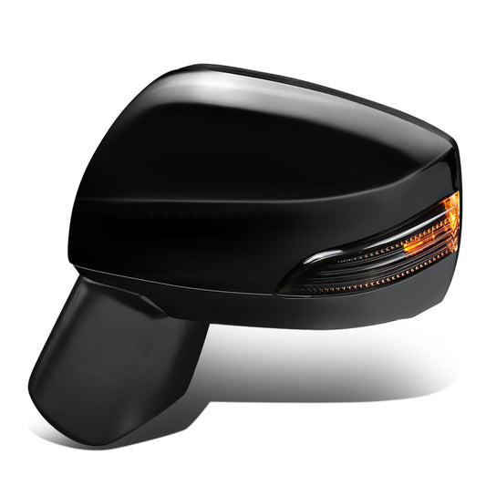 RETROVISOR MIRROR - OEM - 15-16 SUBARU IMPREZA - POWERED - HEATED - FOLDING - BLACK MATERIAL - LEFT