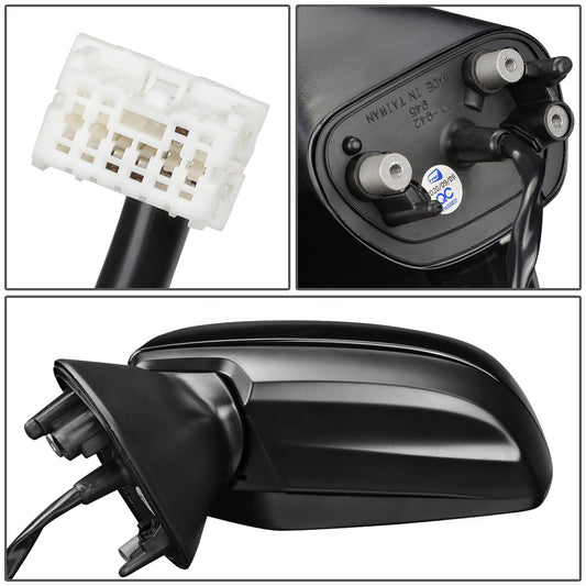 RETROVISOR MIRROR - OEM - 15-16 SUBARU IMPREZA - POWERED - FOLDING - BLACK MATERIAL - LEFT