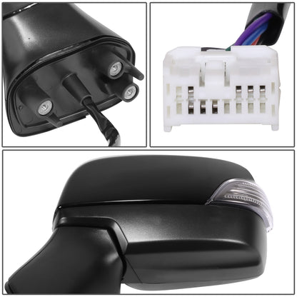 RETROVISOR MIRROR - OE STYLE - SUBARU LEGACY 15-17 - SUBARU OUTBACK 15-17 - WITH POWER WITH HEATED WITH SIGNAL - DRIVER SIDE - PAINT TO MATCH - BLACK