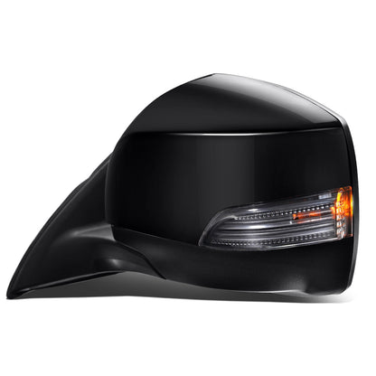 RETROVISOR MIRROR - OEM - 10-14 SUBARU LEGACY, OUTBACK - POWERED - HEATED - W/ SIGNAL LIGHT - FOLDING - TEXTURED - BLACK MATERIAL - LEFT