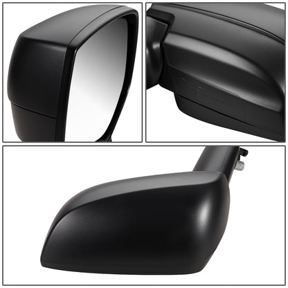 RETROVISOR MIRROR - OEM - 15-16 SUBARU IMPREZA - POWERED - FOLDING - TEXTURED - BLACK - LEFT