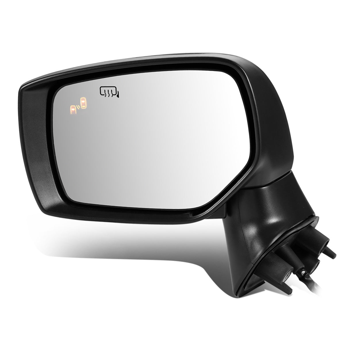 RETROVISOR MIRROR - OEM - 15-19 SUBARU LEGACY, OUTBACK - POWERED - HEATED - W/ SIGNAL LIGHT - W/ BSD - FOLDING - BLACK MATERIAL - LEFT