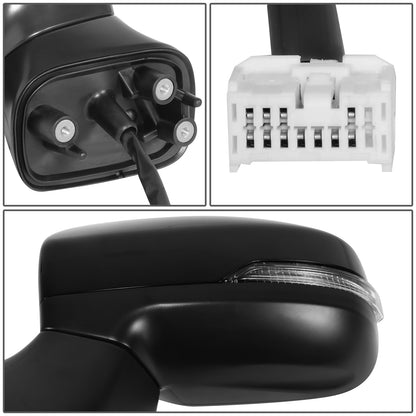 RETROVISOR MIRROR - OE STYLE - SUBARU LEGACY 18-19 - SUBARU OUTBACK 18-19 - WITH POWER WITH HEATED WITH SIGNAL - DRIVER SIDE - PAINT TO MATCH - BLACK