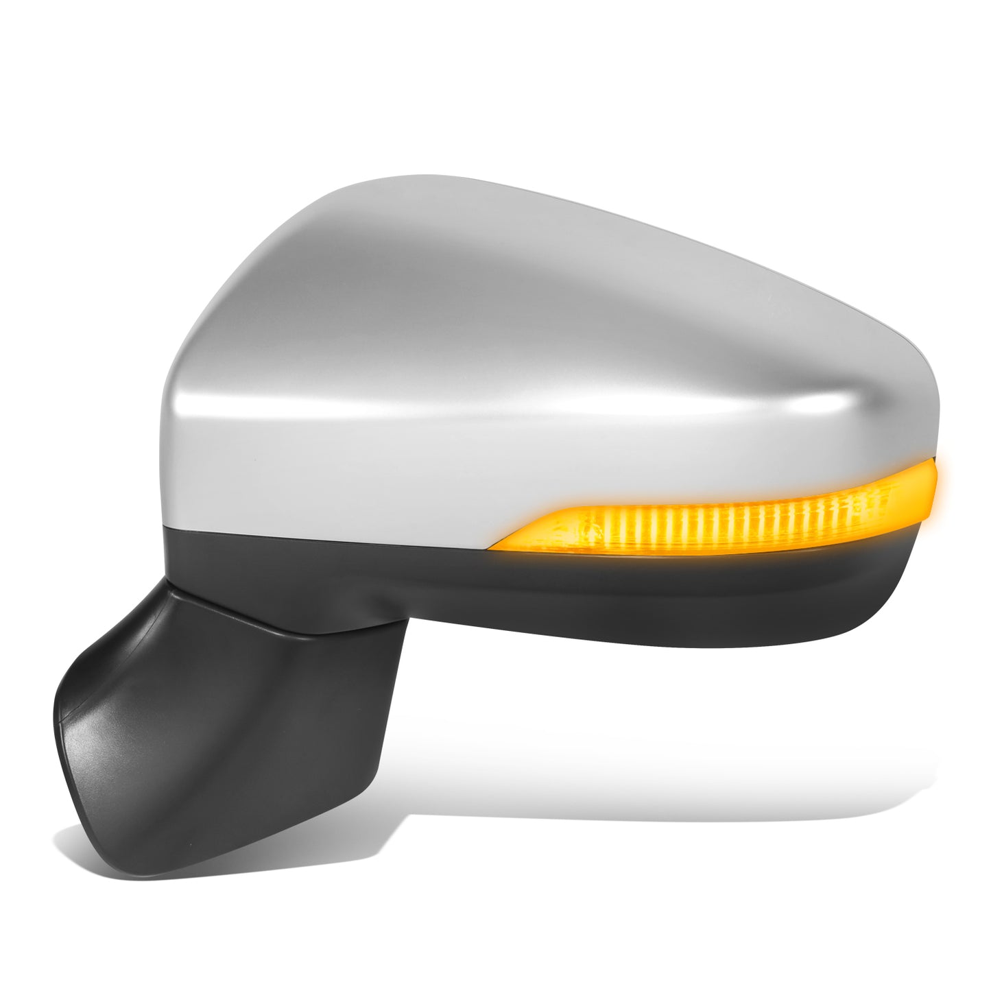 RETROVISOR MIRROR - OE STYLE - SUBARU LEGACY 18-19 - SUBARU OUTBACK 18-19 - WITH POWER WITH HEATED WITH SIGNAL SILVER COVER - DRIVER SIDE - SMOOTH - BLACK / SILVER