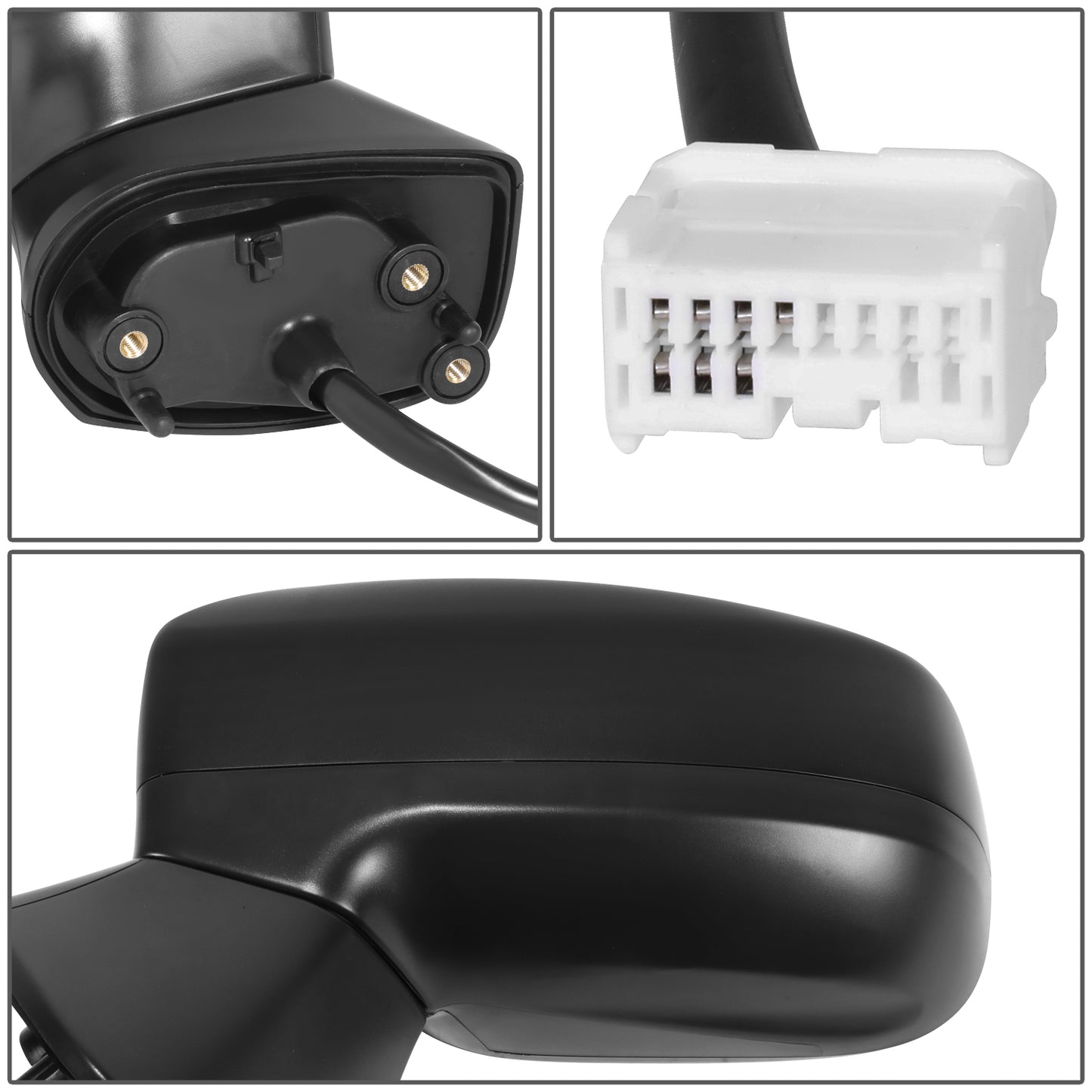 RETROVISOR MIRROR - OE STYLE - SUBARU IMPREZA 17-23 - WITH POWER - DRIVER SIDE - PAINT TO MATCH - BLACK