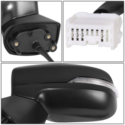 RETROVISOR MIRROR - OE STYLE - SUBARU IMPREZA 17-23 - WITH POWER WITH HEATED WITH SIGNAL - DRIVER SIDE - PAINT TO MATCH - BLACK