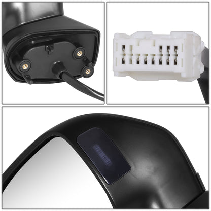 RETROVISOR MIRROR - OE STYLE - SUBARU IMPREZA 17-23 - WITH POWER WITH HEATED WITH BLIND SPOT - DRIVER SIDE - PAINT TO MATCH - BLACK