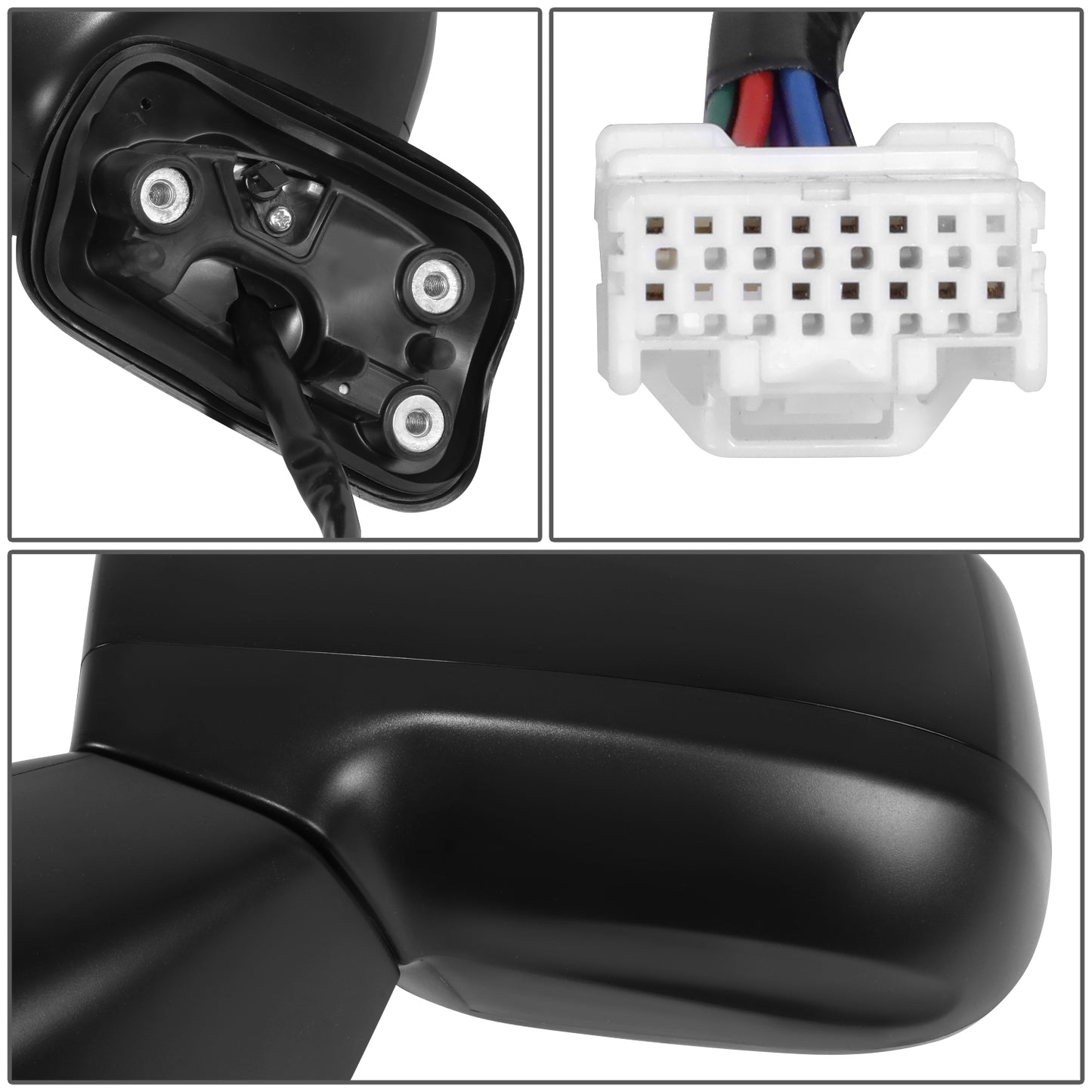 RETROVISOR MIRROR - OE STYLE - SUBARU FORESTER 19-24 - WITH POWER WITH HEATED WITH BLIND SPOT - DRIVER SIDE - PAINT TO MATCH - BLACK