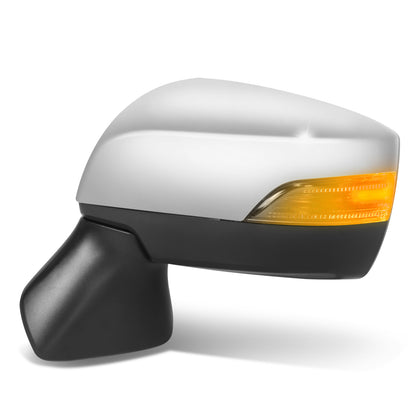 RETROVISOR MIRROR - OE STYLE - SUBARU LEGACY 15-17 - SUBARU OUTBACK 15-17 - WITH POWER WITH HEATED WITH SIGNAL SILVER COVER - DRIVER SIDE - SMOOTH - BLACK / SILVER