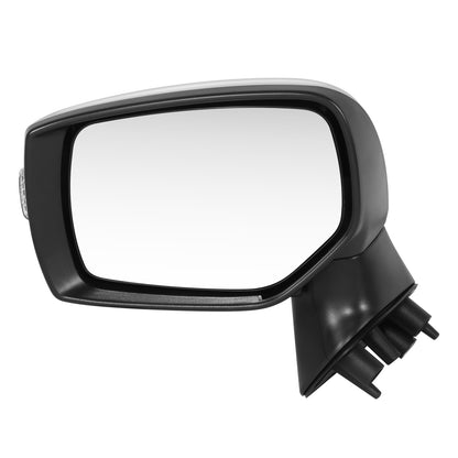 RETROVISOR MIRROR - OE STYLE - SUBARU LEGACY 15-17 - SUBARU OUTBACK 15-17 - WITH POWER WITH HEATED WITH SIGNAL SILVER COVER - DRIVER SIDE - SMOOTH - BLACK / SILVER