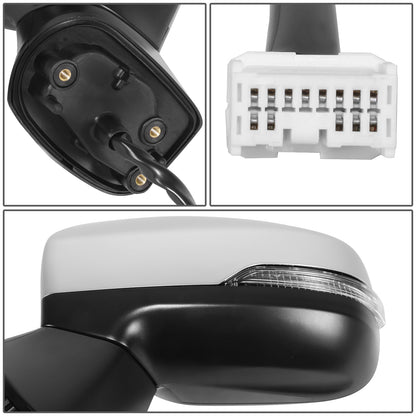 RETROVISOR MIRROR - OE STYLE - SUBARU IMPREZA 17-23 - WITH POWER WITH HEATED GLASS WITH SIGNAL WITH BLIND SPOT CHROME COVER - DRIVER SIDE - PAINT TO MATCH - BLACK / CHROME