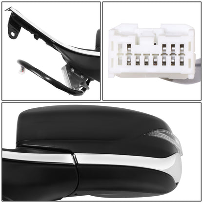 RETROVISOR MIRROR - OE STYLE - SUBARU LEGACY 2020-2024 - SUBARU OUTBACK 2020-2024 - WITH POWER WITH HEATED WITH SIGNAL - DRIVER LEFT SIDE - BLACK