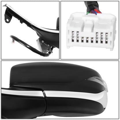 RETROVISOR MIRROR - OE STYLE - SUBARU LEGACY 20-24 - SUBARU OUTBACK 20-24 - WITH POWER WITH HEATED WITH SIGNAL WITH BLIND SPOT - DRIVER SIDE - PAINT TO MATCH - BLACK