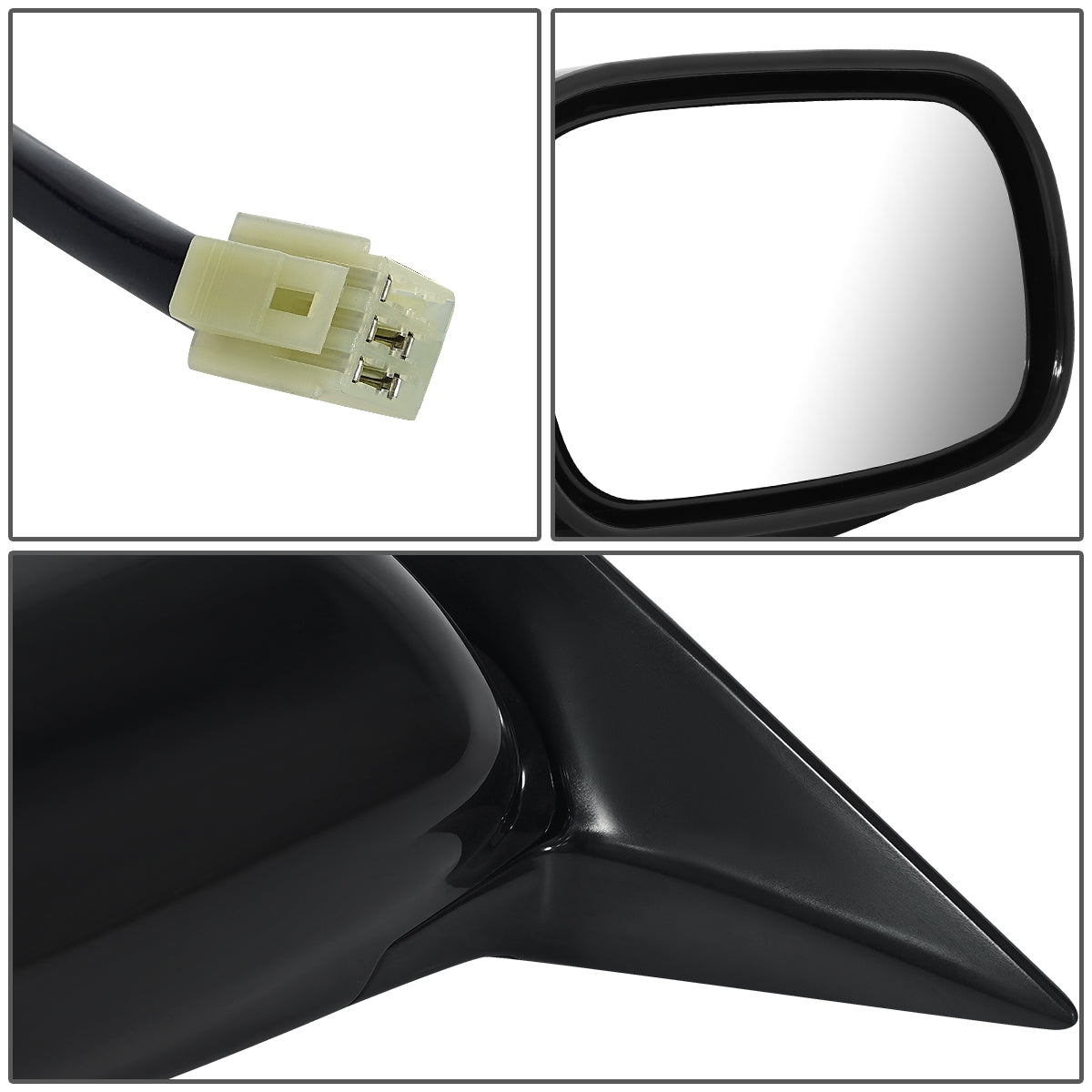 RETROVISOR MIRROR - OEM - 00-04 SUBARU LEGACY / 00-04 SUBARU OUTBACK - POWERED - HEATED - PRIMED - BLACK - RIGHT