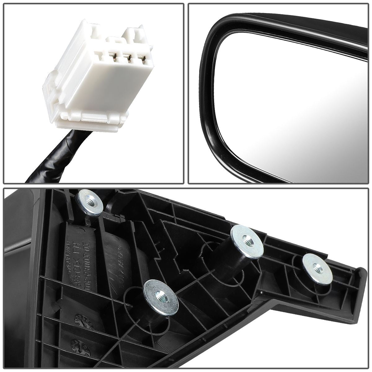 RETROVISOR MIRROR - OEM - 02-07 SUBARU IMPREZA / 02-07 SUBARU OUTBACK - POWERED - TEXTURED - BLACK - RIGHT