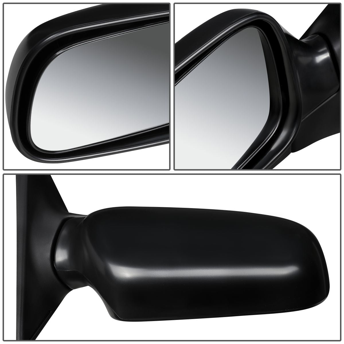 RETROVISOR MIRROR - OEM - 2003 SUBARU FORESTER X - POWERED - TEXTURED - BLACK - RIGHT