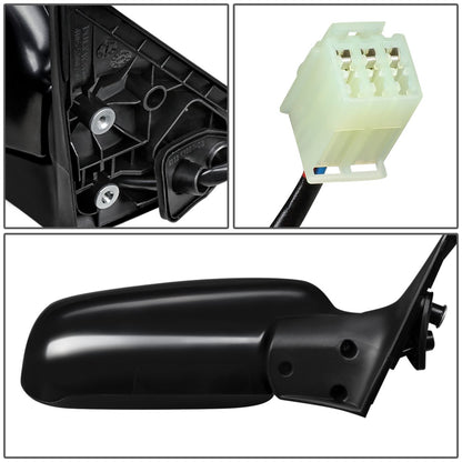 RETROVISOR MIRROR - OEM - 2003 SUBARU FORESTER X - POWERED - TEXTURED - BLACK - RIGHT