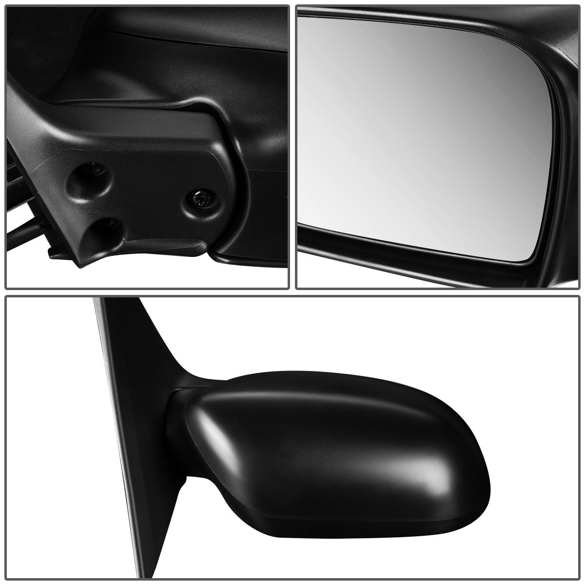 RETROVISOR MIRROR - OEM - 08-12 SUBARU IMPREZA / 09-11 SUBARU IMPREZA R / 08-11 SUBARU IMPREZA SPORT - POWERED - TEXTURED - BLACK - RIGHT