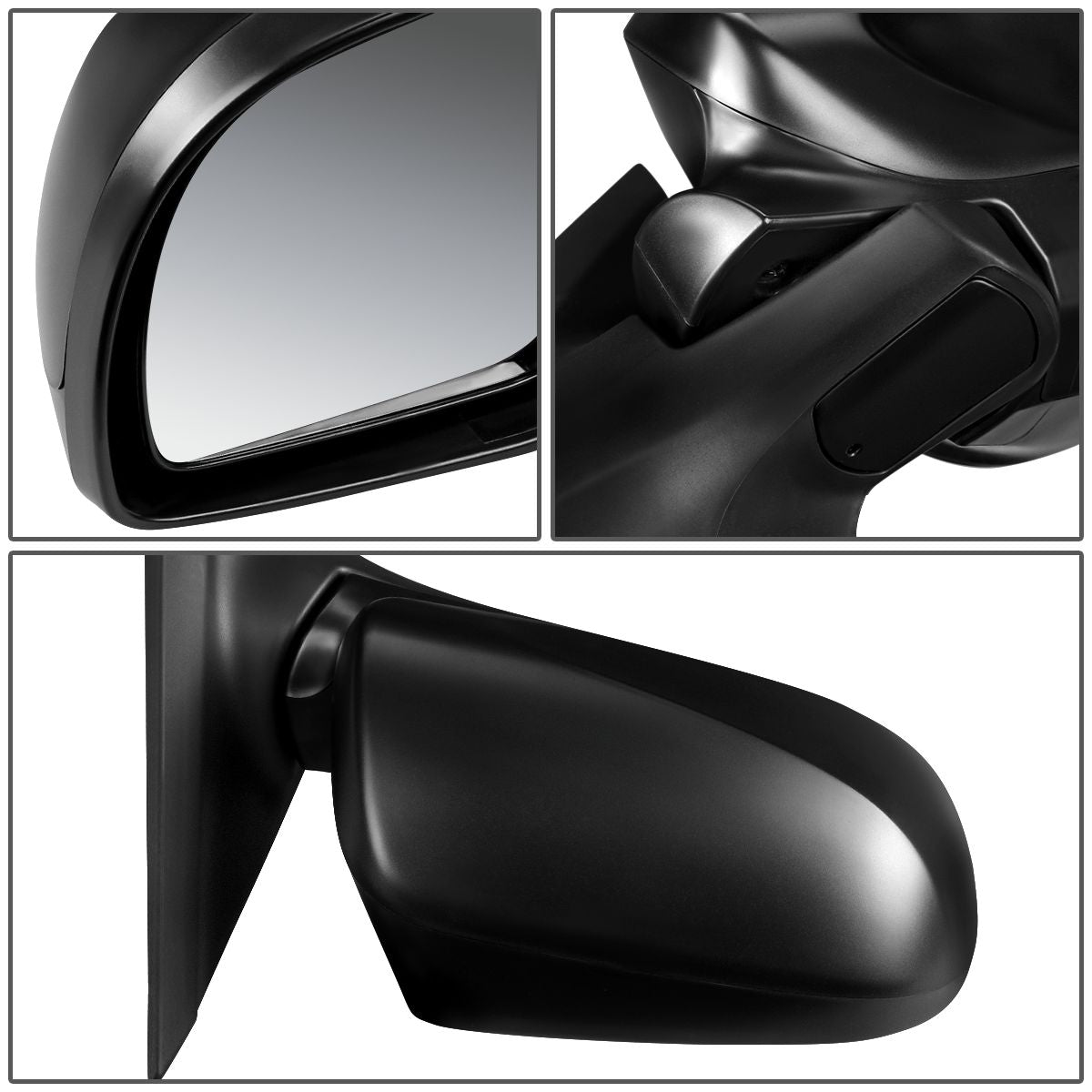 RETROVISOR MIRROR - OEM - 11-13 SUBARU FORESTER X XT - POWERED - HEATED - TEXTURED - BLACK - RIGHT