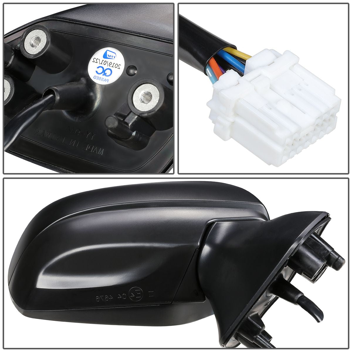 RETROVISOR MIRROR - OEM - 14-18 SUBARU FORESTER - POWERED - HEATED - BLACK - RIGHT