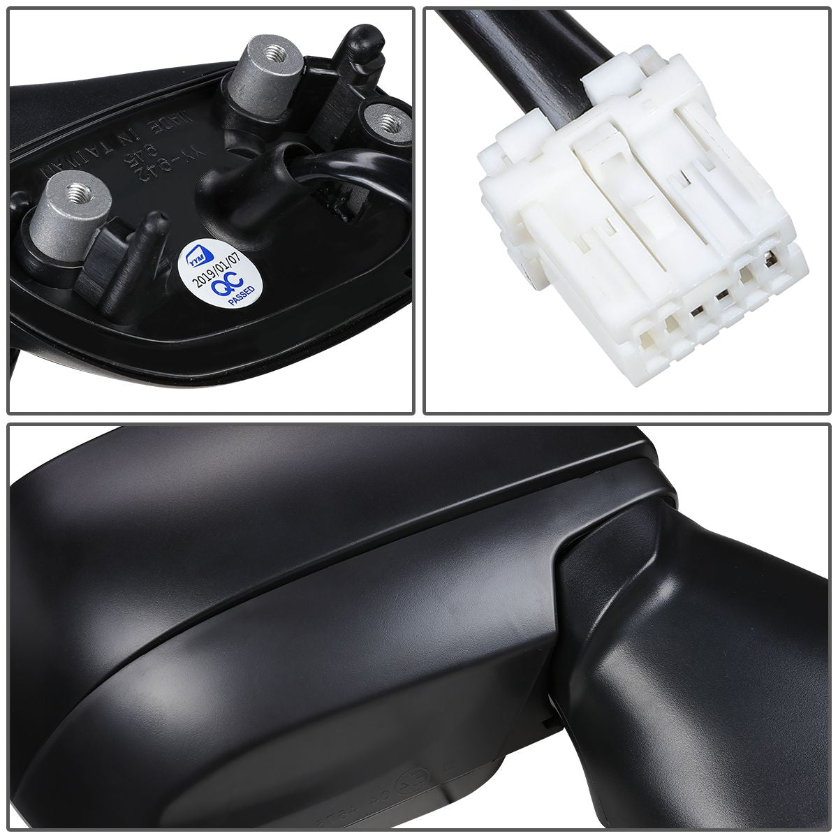 RETROVISOR MIRROR - OEM - 12-14 SUBARU IMPREZA / 2012 SUBARU IMPREZA R / 13-14 SUBARU XV CROSSTREK - POWERED - HEATED - BLACK - RIGHT