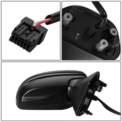 RETROVISOR MIRROR - OEM - 12-14 SUBARU IMPREZA 4-DR - POWERED - FOLDING - BLACK MATERIAL - RIGHT