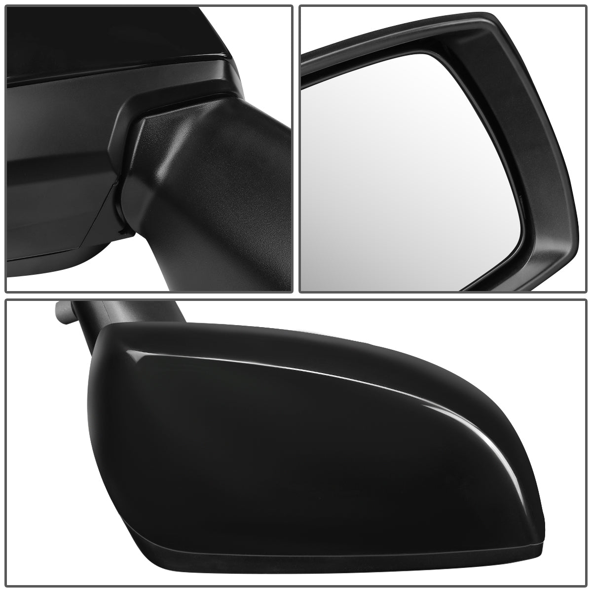 RETROVISOR MIRROR - OEM - 15-16 SUBARU IMPREZA - POWERED - FOLDING - BLACK MATERIAL - RIGHT