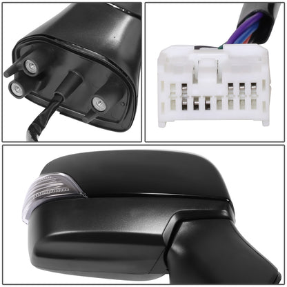 RETROVISOR MIRROR - OE STYLE - SUBARU LEGACY 15-17 - SUBARU OUTBACK 15-17 - WITH POWER WITH HEATED WITH SIGNAL - PASSENGER SIDE - PAINT TO MATCH - BLACK