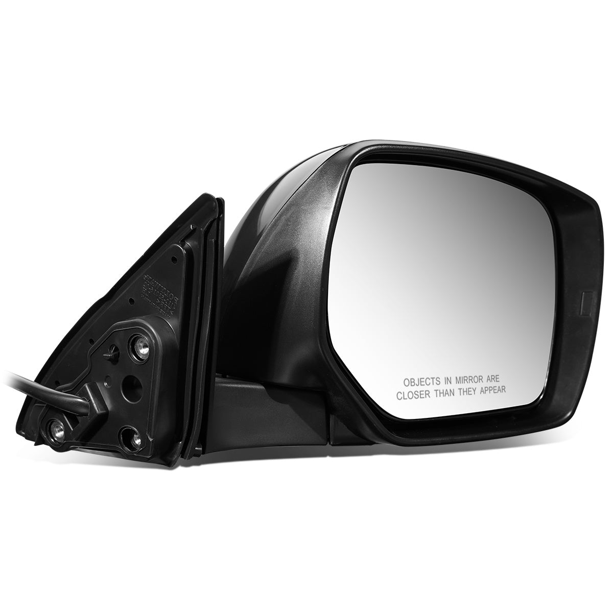 RETROVISOR MIRROR - OEM - 10-14 SUBARU LEGACY, OUTBACK - POWERED - HEATED - W/ SIGNAL LIGHT - FOLDING - TEXTURED - BLACK MATERIAL - RIGHT