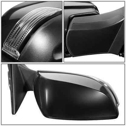 RETROVISOR MIRROR - OEM - 10-14 SUBARU LEGACY, OUTBACK - POWERED - HEATED - W/ SIGNAL LIGHT - FOLDING - TEXTURED - BLACK MATERIAL - RIGHT