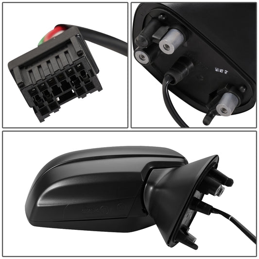 RETROVISOR MIRROR - OEM - 15-16 SUBARU IMPREZA - POWERED - FOLDING - TEXTURED - BLACK - RIGHT